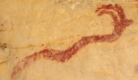 Horned (or plumed) serpent rock art from the western San Rafael Swell region of Utah
