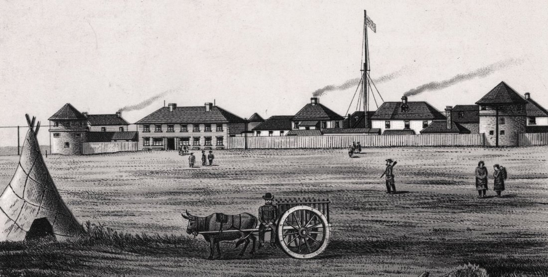 Image of Upper Fort Garry in 1860