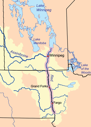 The Red River and some important associated locations